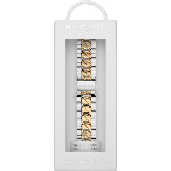 Michael Kors - Two-Tone Stainless Steel Curb Chain Band for Apple Watch - Picture 1 of 6
